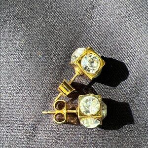 Kate Spade Lady Marmalade Crystal Gold Stud Earrings